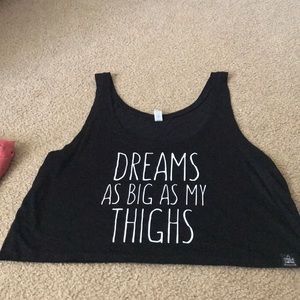 Athletic Flowy Crop Tank
